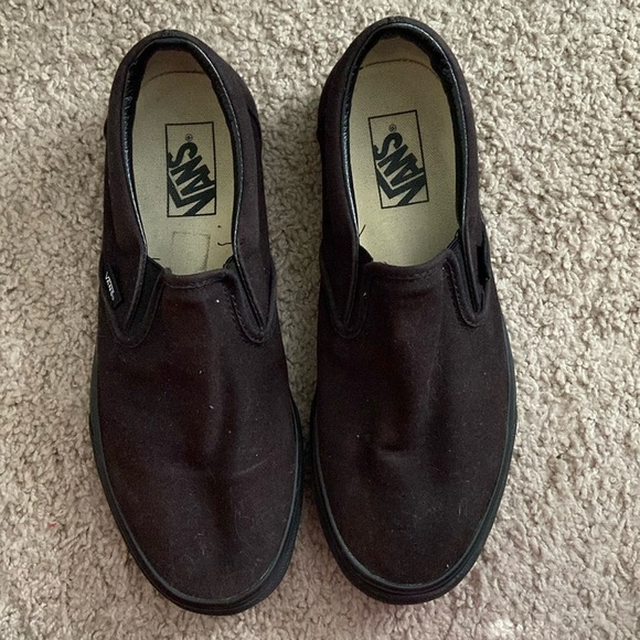 Men black classic slip-on vans - Picture 1 of 3
